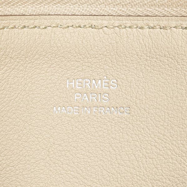 Pre-owned Hermès Swift Brides de Gala en Desordre Tattoo Carre Pocket Pouch White