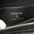 Miniatyrbilde 5 av 10: Pre-owned Chanel Quilted Lambskin CC Crystal Coin Pouch Black