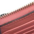 Miniatyrbilde 9 av 10: Pre-owned Valentino Lambskin Rockstud Spike Heart Zip Around Wallet Pink