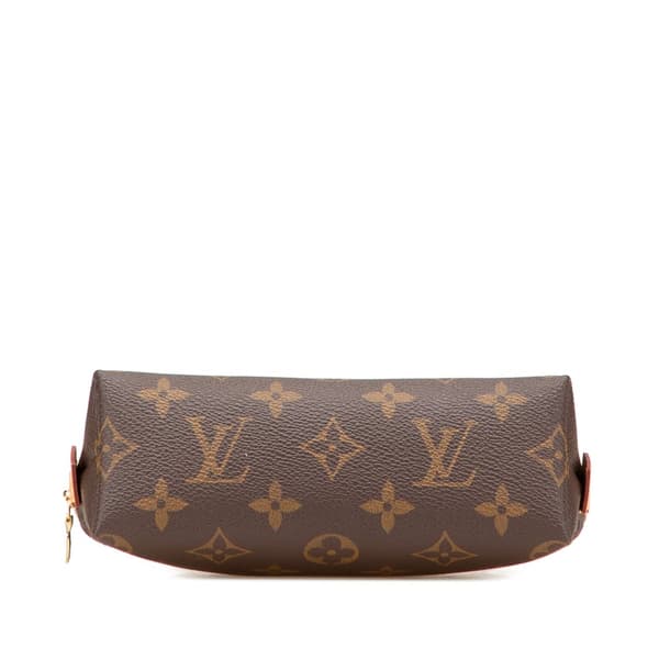 Pre-owned Louis Vuitton Monogram Cosmetic Pouch Brown