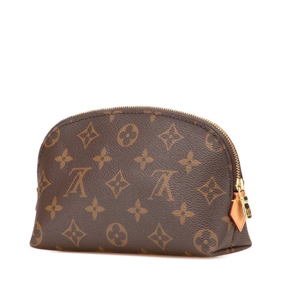 Pre-owned Louis Vuitton Monogram Cosmetic Pouch Brown
