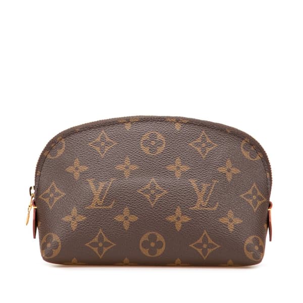 Pre-owned Louis Vuitton Monogram Cosmetic Pouch Brown