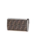 Miniatyrbillede 2 af 10: Pre-owned Fendi Zucca Embossed Leather F is Fendi Continental Wallet Brown