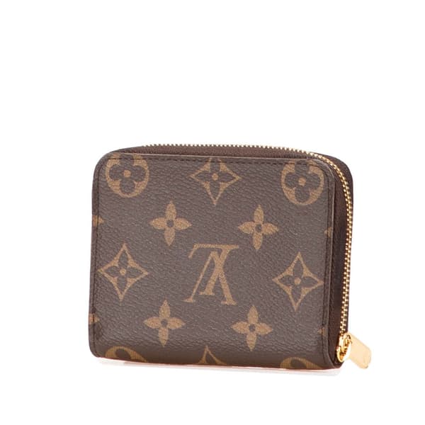 Pre-owned Louis Vuitton Monogram Zippy Coin Purse Brown
