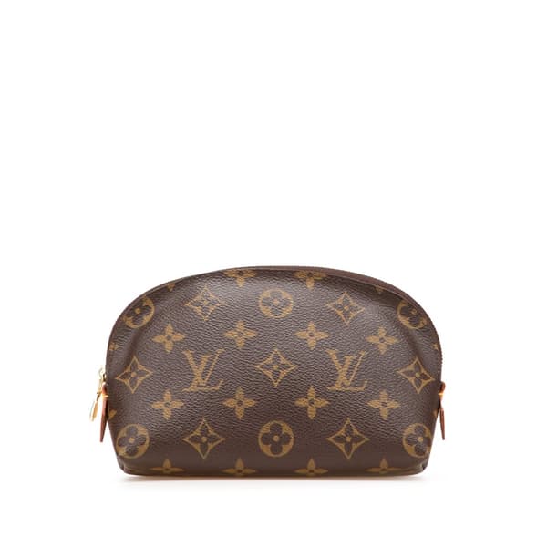 Pre-owned Louis Vuitton Monogram Cosmetic Pouch PM Brown