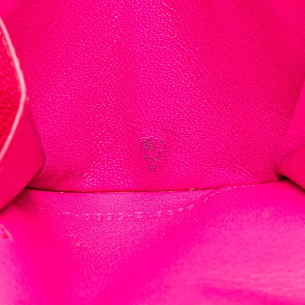 Pre-owned Balenciaga Mini Leather Cash Trifold Wallet Pink