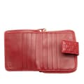 Miniatyrbild 4 av 10: Pre-owned Gucci Microguccissima Zip Around Small Wallet Red