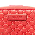 Miniatyrbild 6 av 10: Pre-owned Gucci Microguccissima Zip Around Small Wallet Red