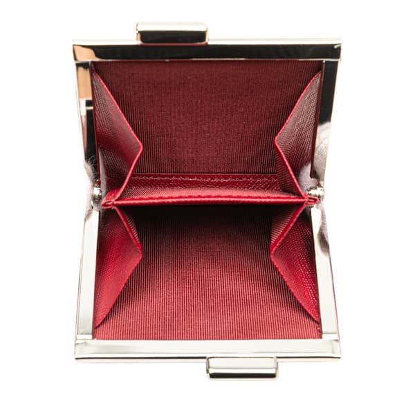 Pre-owned Burberry Leather Coin Pouch Red