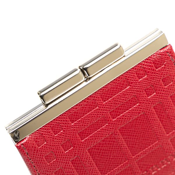 Pre-owned Burberry Leather Coin Pouch Red