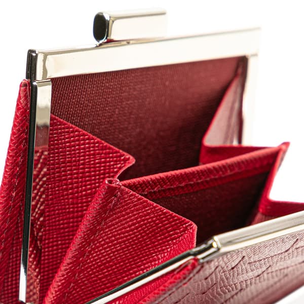 Pre-owned Burberry Leather Coin Pouch Red