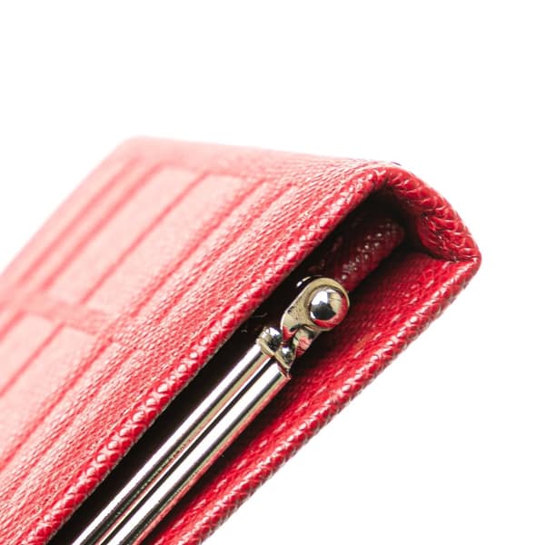 Pre-owned Burberry Leather Coin Pouch Red