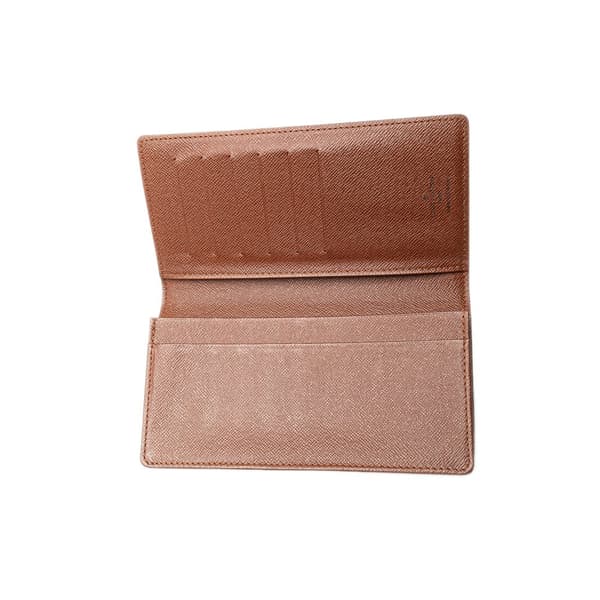 Pre-owned Louis Vuitton Monogram Brazza Wallet Brown