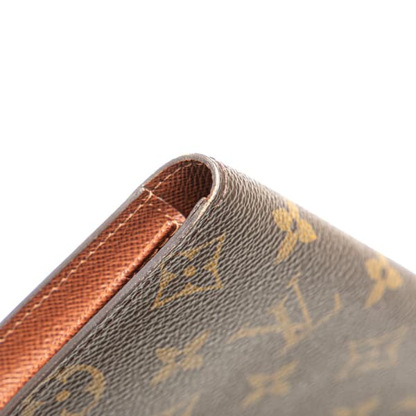 Pre-owned Louis Vuitton Monogram Brazza Wallet Brown