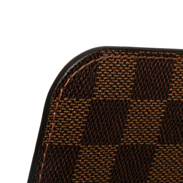 Pre-owned Louis Vuitton Damier Ebene Neverfull Pouch MM Brown