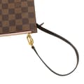 Miniatyrbillede 9 af 10: Pre-owned Louis Vuitton Damier Ebene Neverfull Pouch MM Brown