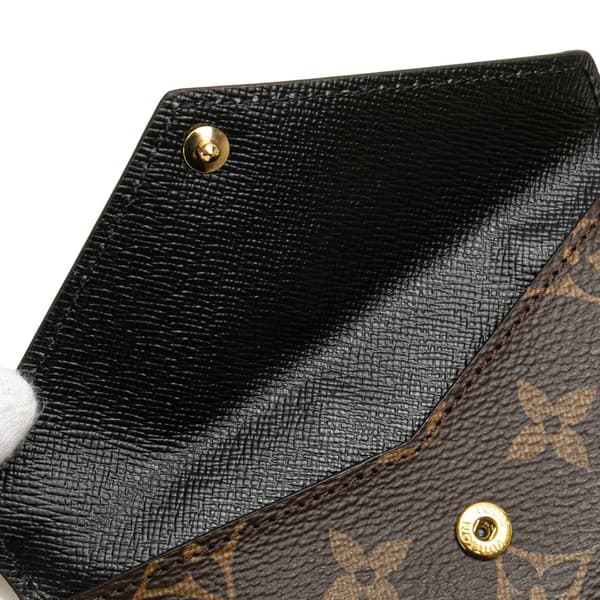 Pre-owned Louis Vuitton Monogram Recto Verso Card Holder Brown