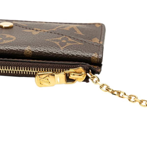 Pre-owned Louis Vuitton Monogram Recto Verso Card Holder Brown