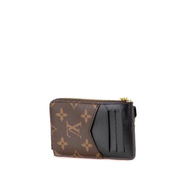 Pre-owned Louis Vuitton Monogram Recto Verso Card Holder Brown