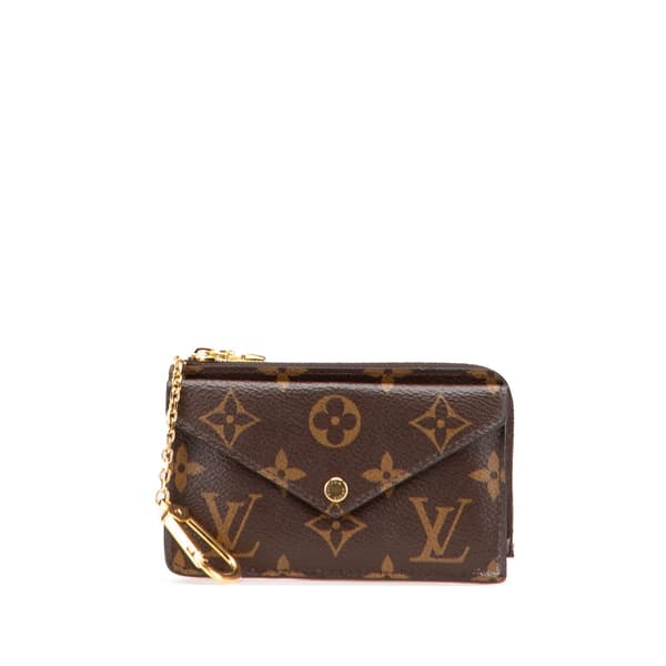 Pre-owned Louis Vuitton Monogram Recto Verso Card Holder Brown