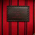 Miniatyrbillede 5 af 10: Pre-owned Louis Vuitton Damier Ebene Neverfull Pouch MM Brown