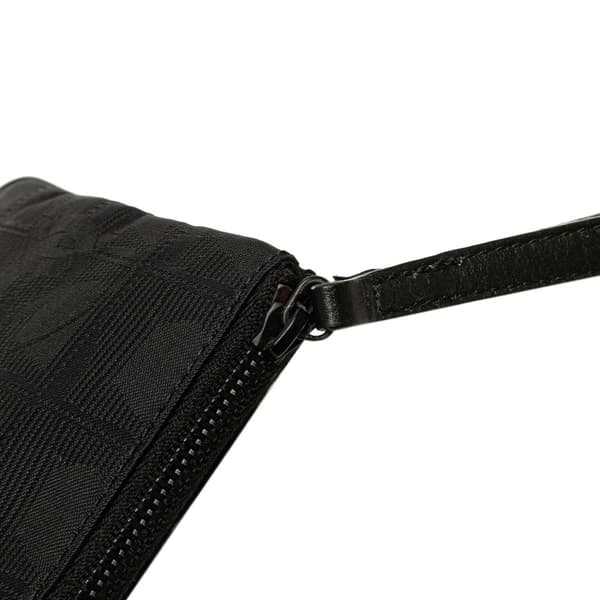 Pre-owned Chanel New Travel Line Nylon Pouch Black