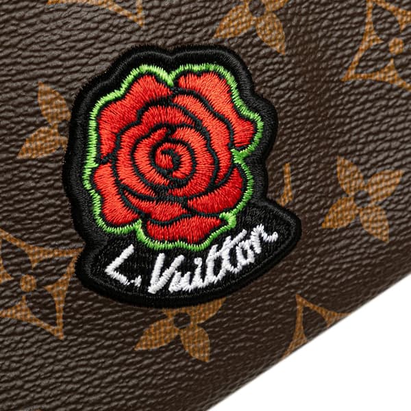 Pre-owned Louis Vuitton Monogram Patches City Pouch Brown