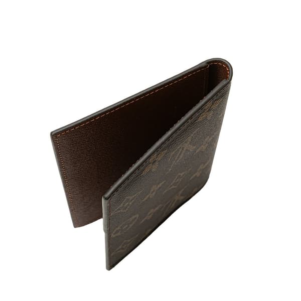 Pre-owned Louis Vuitton Monogram Passport Cover Brown