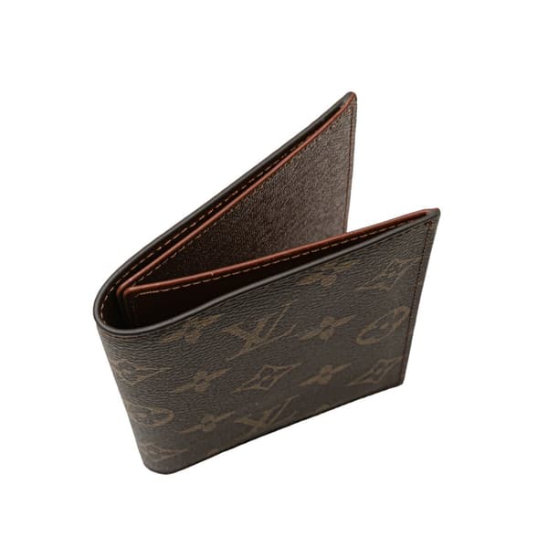 Pre-owned Louis Vuitton Monogram Passport Cover Brown