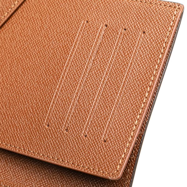 Pre-owned Louis Vuitton Monogram Passport Cover Brown