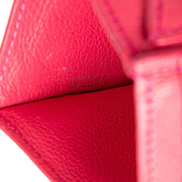 Pre-owned Louis Vuitton LockMe Card Holder Pink