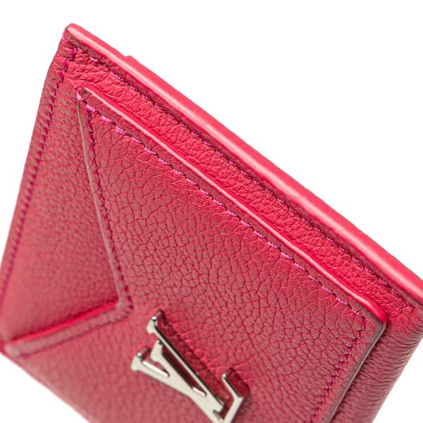Pre-owned Louis Vuitton LockMe Card Holder Pink