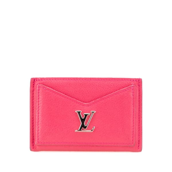 Pre-owned Louis Vuitton LockMe Card Holder Pink