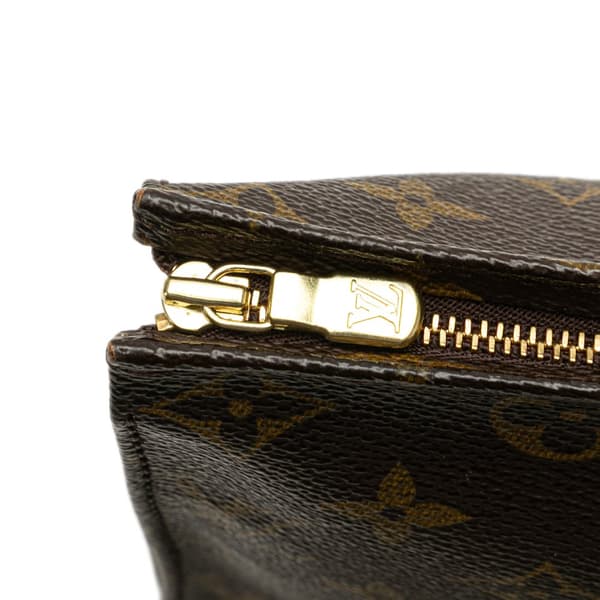 Pre-owned Louis Vuitton Monogram Toiletry Pouch 19 Brown