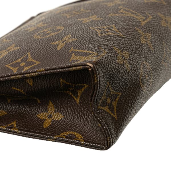 Pre-owned Louis Vuitton Monogram Toiletry Pouch 19 Brown