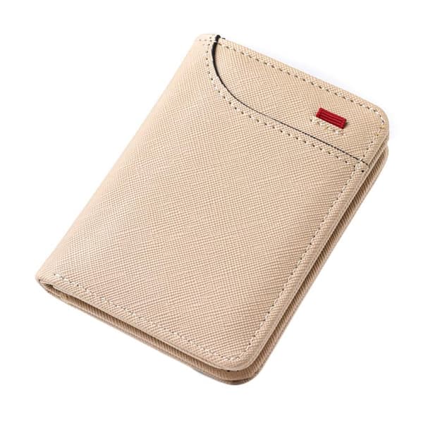Beige plånbok i konstläder