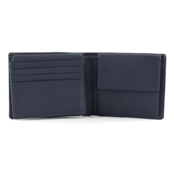 PIQUADRO Akron Herrplånbok Med Flip Up M Blu Oltremare [92844] - PORTE MONNAIE