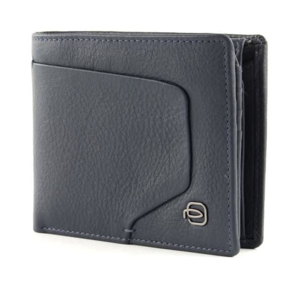PIQUADRO Akron Herrplånbok Med Flip Up M Blu Oltremare [92844] - PORTE MONNAIE