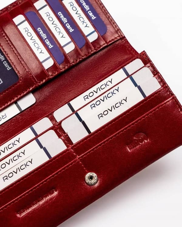 Stor damplånbok i läder med RFID-system från Lumarko!