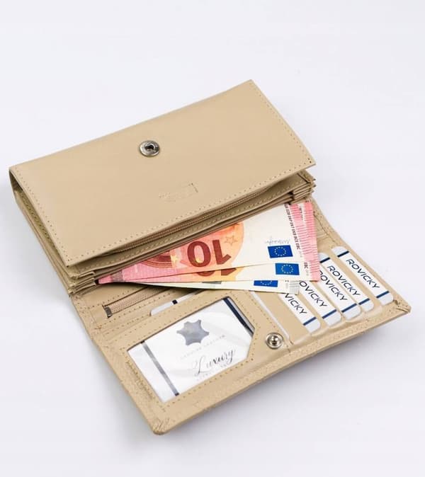 Stor damplånbok i läder med RFID-system från Lumarko!