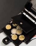 Miniatyrbillede 10 af 11: Stor herrepung i læder med RFID-system fra Lumarko!