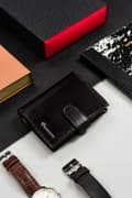 Miniatyrbillede 2 af 11: Stor herrepung i læder med RFID-system fra Lumarko!
