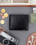 Miniatyrbillede 2 af 10: Rummelig herrepung i læder med RFID-system fra Lumarko!