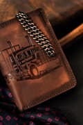 Miniatyrbild 3 av 11: Stor herrplånbok i läder med kedja Lumarko!