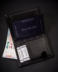 Miniatyrbillede 5 af 11: Herrepung i ægte læder med RFID-system fra Lumarko!
