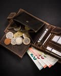 Miniatyrbillede 11 af 11: Stor herretung i naturlæder med trykknaplukning fra Lumarko!