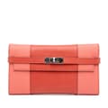 Miniatyrbild 1 av 5: Pre-owned Hermès Epsom Flag Kelly Longue Wallet Orange