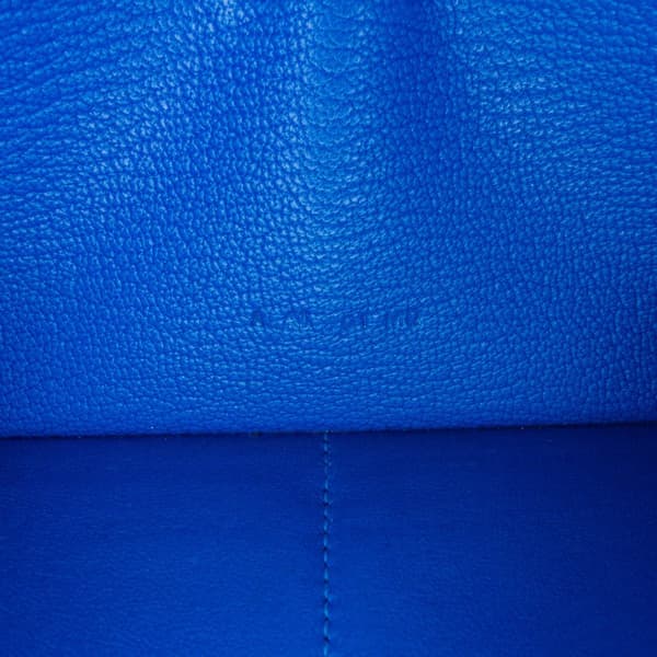 Pre-owned Hermès Chevre Mysore Kelly Longue Wallet Blue