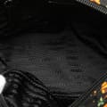 Miniatyrbillede 4 af 10: Pre-owned Prada Small Tessuto Saint Palm Cosmetic Pouch Black