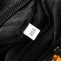 Miniatyrbillede 7 af 10: Pre-owned Prada Small Tessuto Saint Palm Cosmetic Pouch Black